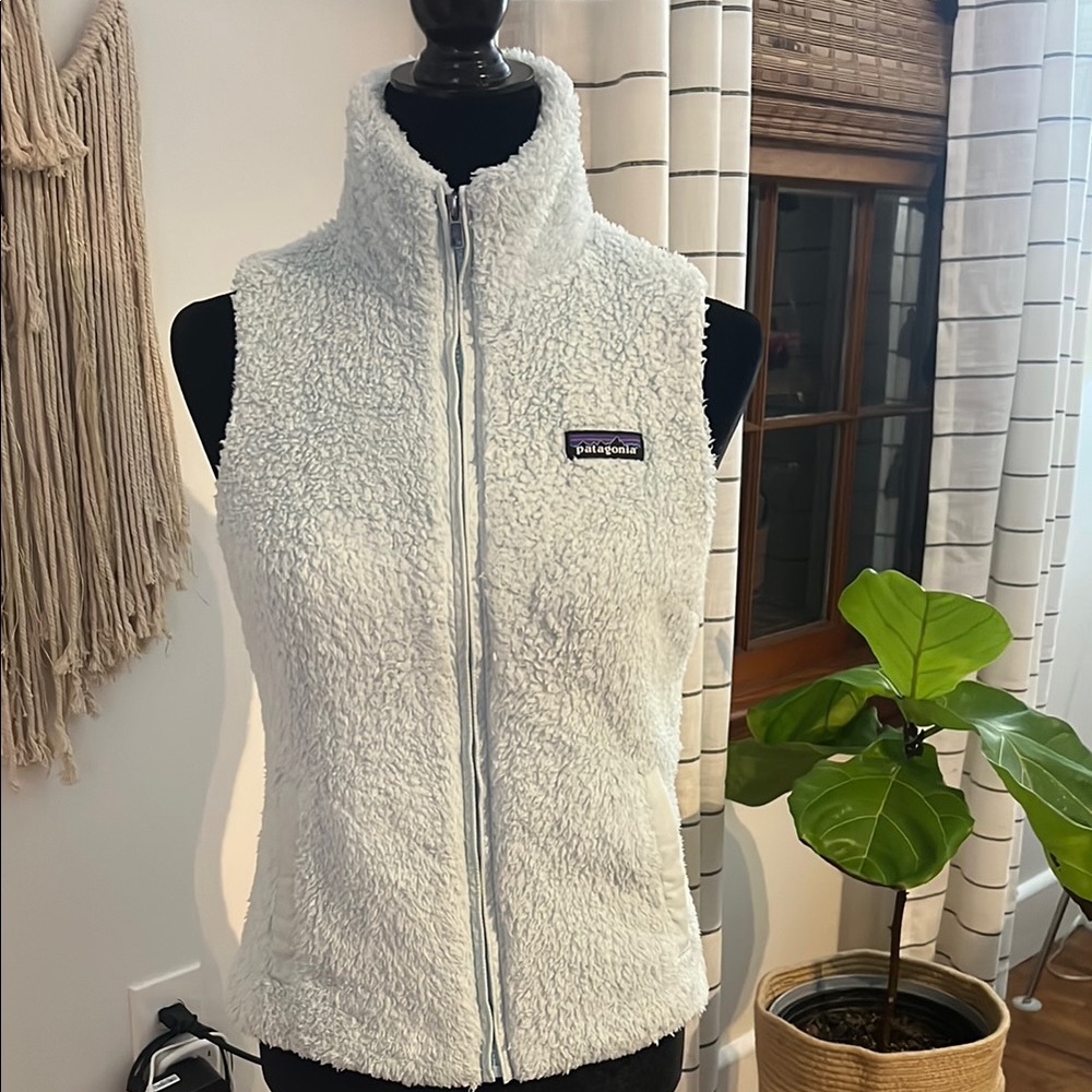 Patagonia Los Gatos Fleece Vest baby blueXS Sherpa Hiking Outdoor - Picture 2 of 10
